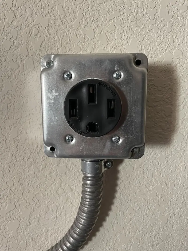 NEMA 14-50 outlet installed for Electrical Panel Upgrade in Port Sheldon